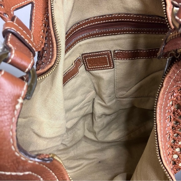 Cole Haan woven leather hobo bag shoulder bag large size - Picture 7 of 10